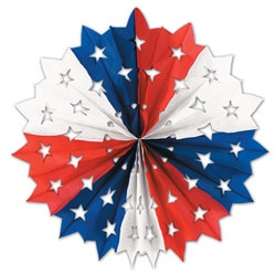 Red, White, and Blue Star Fan 22 in