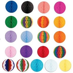 12 inch Art-Tissue Ball  - available in a wide variety of colors and color combinations.