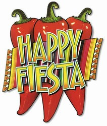 Your party will be hot,hot, hot with this Happy Fiesta Cutout