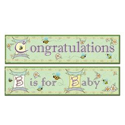 B Is For Baby Banners (2/pkg)