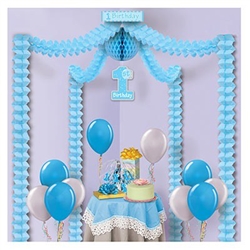 1st Birthday Party Canopy-Blue