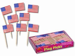 U.S. Flag Picks (144/box)