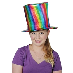 Fabric Rainbow Hat