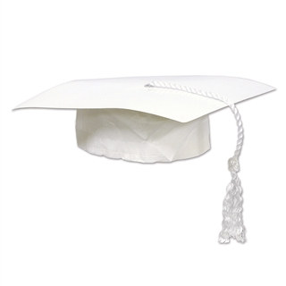 White Graduate Cap