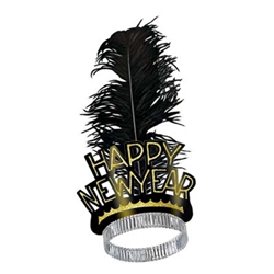 Black and Gold Swing New Years EveTiara