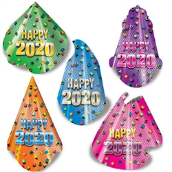 Looking for a fun, cheap and memorable way to top off your New Year's celebration? This 50-Per-Package assortment of party hats is just what you need. Sold 50 per package. Assorted styles as pictured. One size fits most. 