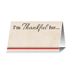 I'm Thankful For... Place Cards