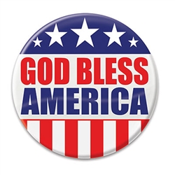 Show the world know your pride in your country with these classic "God Bless America" Buttons! These patriotic pins are a fun and colorful way to show your appreciation for America Pins measure 2 inches in diameter and come one per package.