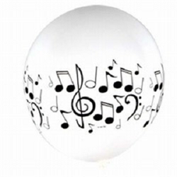 Hit new musical heights with these Musical Note Latex Balloons!
