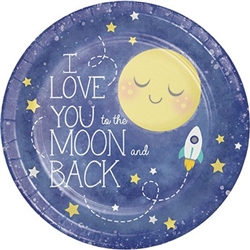 To the Moon and Back Dinner Plates