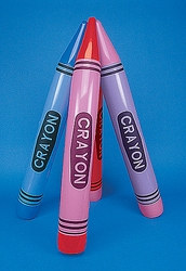 Assorted Inflatable Crayon (1/pkg)