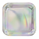 Iridescent Square Luncheon Plates - a sandwich never looked as good on another plate!