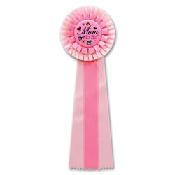 Pink Mom To Be Deluxe Rosette Ribbon