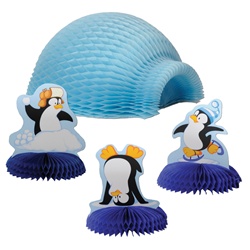 Igloo Centerpiece with Penguins