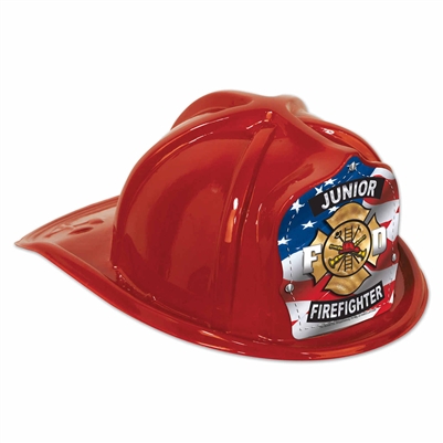 Red Junior Firefighter Hat