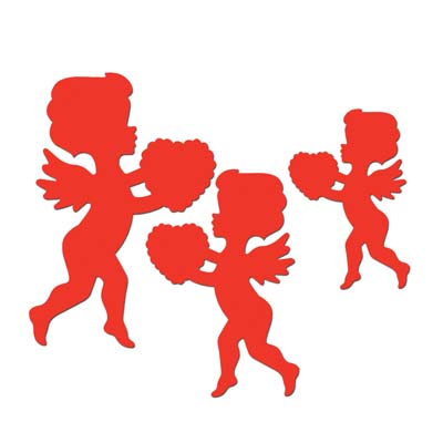 Red Cupid Cutouts