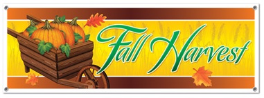 Fall Harvest Sign Banner