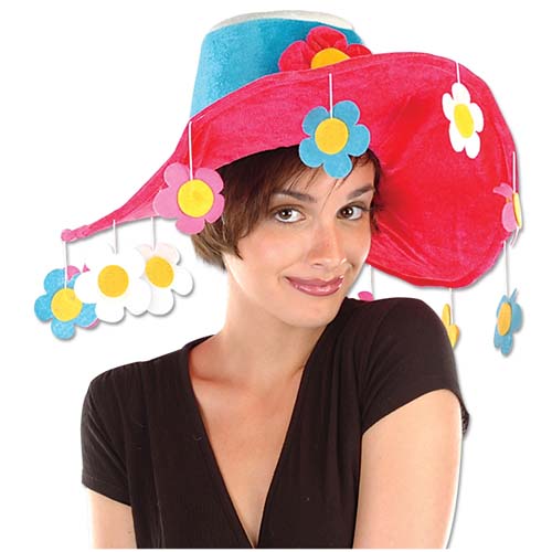 Plush Flower Novelty Hat
