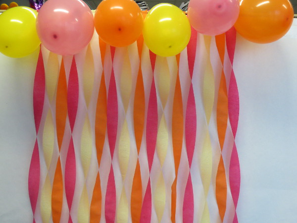 Balloon and Streamer Decoration