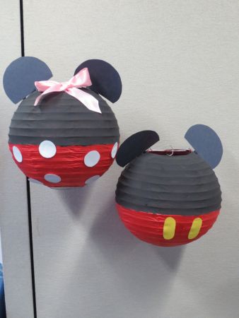 Mickey and Minnie Mouse Paper Lanterns