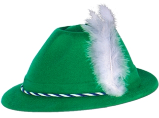 A Tyrolean Hat is the perfect Oktoberfest topper for the men at the party