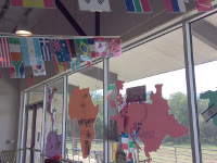 Equest used decorations from PartyCheap to set the stage for their 2017 fundraiser 'Ride Around The World'