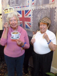 A little photo fun during the Royal Wedding event at Falls Run.