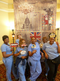 Falls Run staff not only helped take the residents to London, they even got to make some meomories!