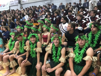 St. Thomas Moore Catholic High School honors academic excellence with a Moana themed pep rally