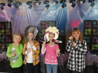 The kids loved the photo props too