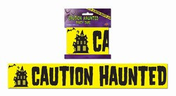 caution haunted party tape