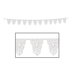 Spide Web Die Cut Pennant Banner