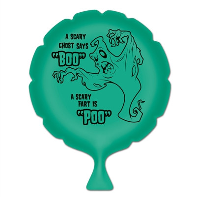 a scary ghost says boo whoopee cushion