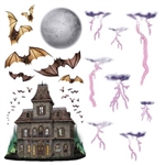 Haunted House and Night Sky Props