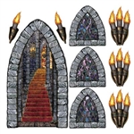Castle Stairway, Window, and Torch Props