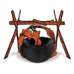 Vintage Rustic Fireplace Centerpiece - Add a classic touch to your Halloween with this Vintage Rustic Fireplace Centerpiece.