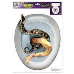 snake toilet topper peel n place