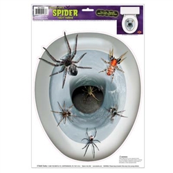 spider toilet topper decal