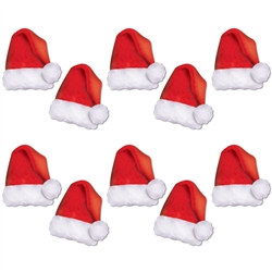 Mini Santa Hat Cutouts