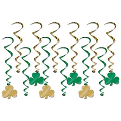 You don't need the luck of the Irish to come up wit great St. Patrick's Day decoration when you have these Shamrock Whirls. Your party will be Instagram ready when you hang these colorful and kinetic whirls. Each package contains 12 pieces. 