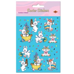 Easter Bunny Stickers (4 sheets/pkg)
