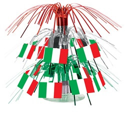 Mini Italian Flag Cascade Centerpiece