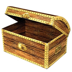 WPB Gold Treasure Chest Strongbox 8"x6"x5" Fits Full Size Lock Decorative Boxes 