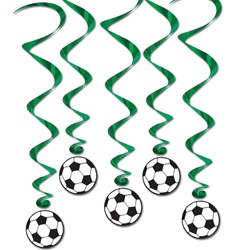 Soccer Ball Whirls (5/pkg)