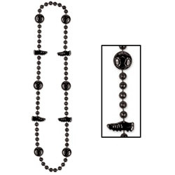 Black Soccer Beads (1/pkg)