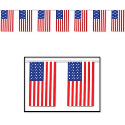 Outdoor American Flag Banner - PartyCheap for all your 4th of July decorations and supplies