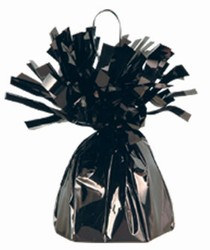 Black Metallic Wrapped Balloon Weight