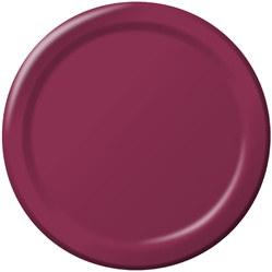 Burgundy Lunch Plates (24/pkg)