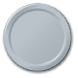 Silver Lunch Plates (24/pkg)