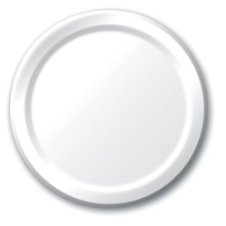 White Dessert Plates (24/pkg)